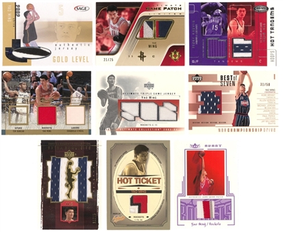2002-05 Upper Deck & Assorted Brands Yao Ming Jersey Patch Card Collection (22 Different) Featuring Serial-Numbered Examples!